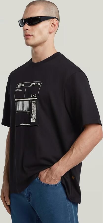 G-Star RAW Shipping Graphic Boxy T-shirt Zwart Heren - Foto 5