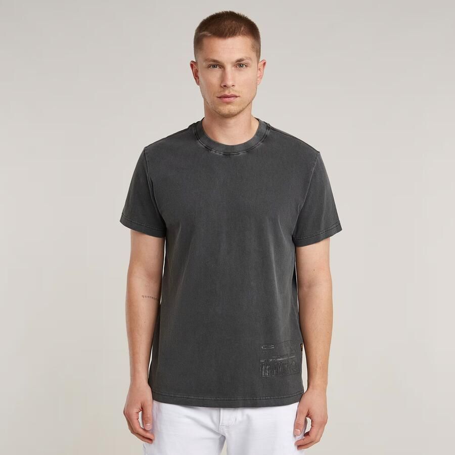 G-Star RAW Shipping Graphic Overdyed T-Shirt Zwart Heren - Foto 6