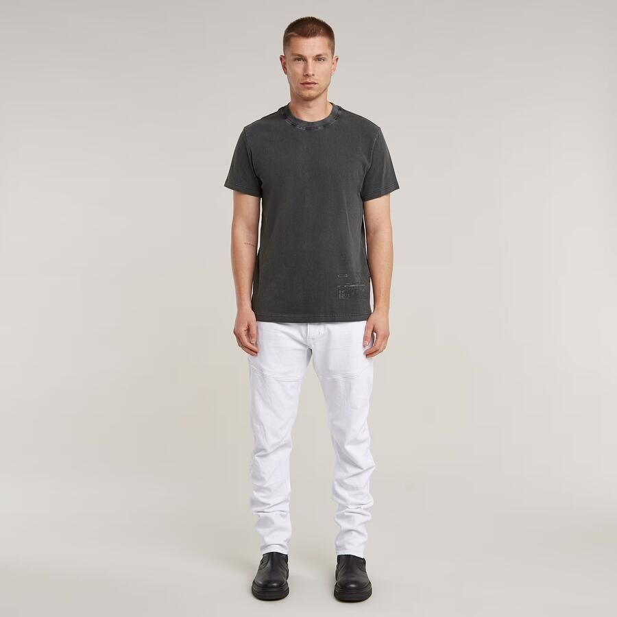 G-Star RAW Shipping Graphic Overdyed T-Shirt Zwart Heren