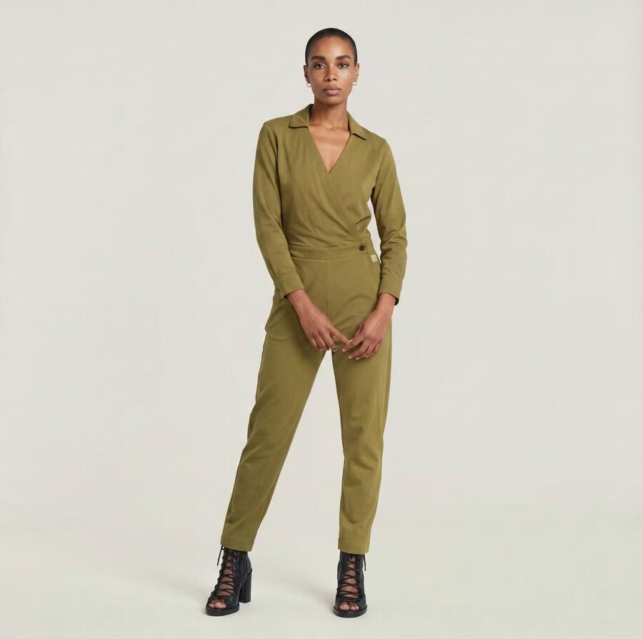 G-Star RAW Shirt Jumpsuit Groen Dames - Foto 6
