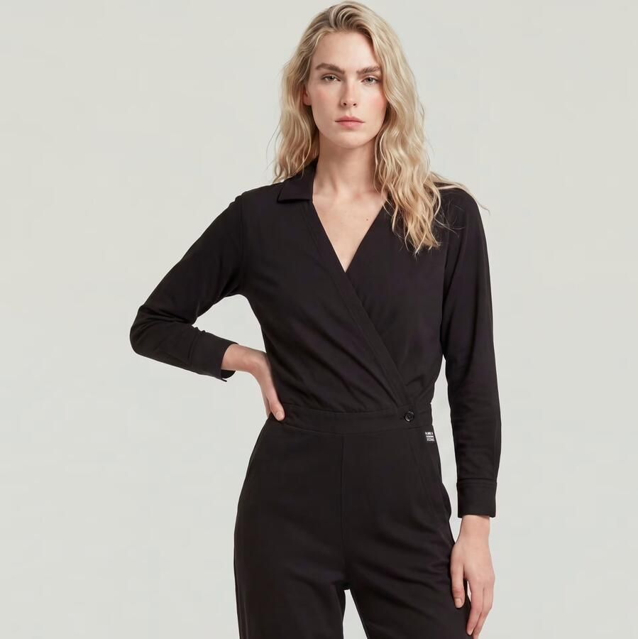 G-Star RAW Jumpsuit Shirt Jumpsuit elastische taille met knop - Foto 6