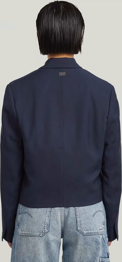 G-Star RAW Short Blazer Donkerblauw Dames - Foto 5