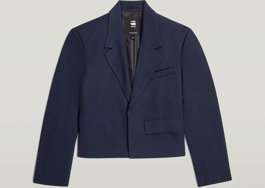 G-Star RAW Short Blazer Donkerblauw Dames - Foto 3