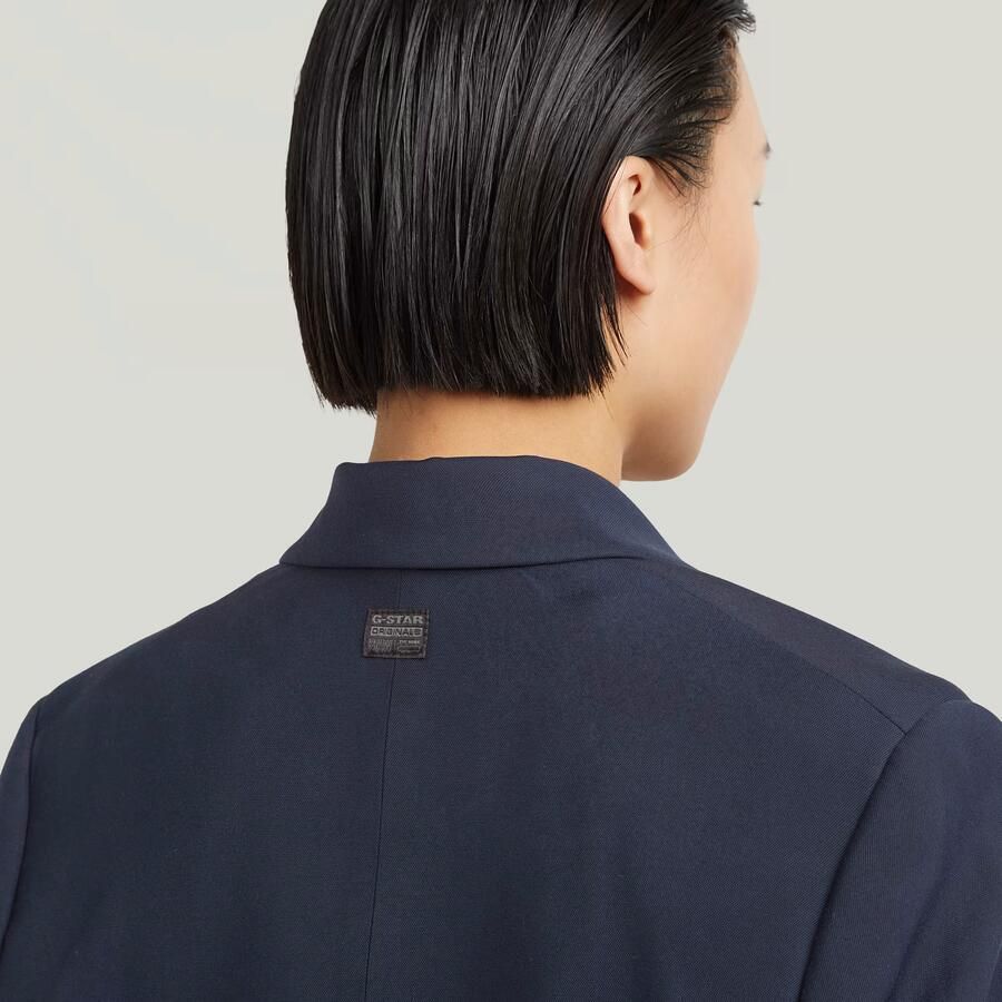 G-Star RAW Short Blazer Donkerblauw Dames