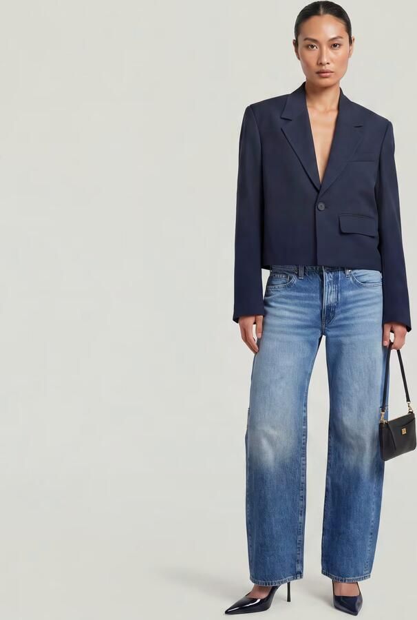 G-Star RAW Short Blazer Donkerblauw Dames - Foto 5