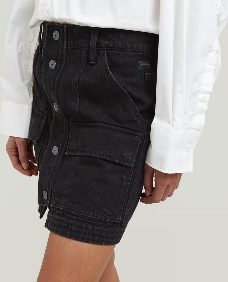 G-Star RAW Short Cargorok Zwart Dames - Foto 3