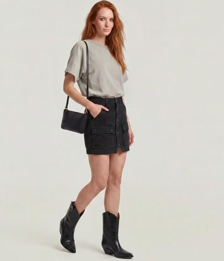 G-Star RAW Short Cargorok Zwart Dames - Foto 5