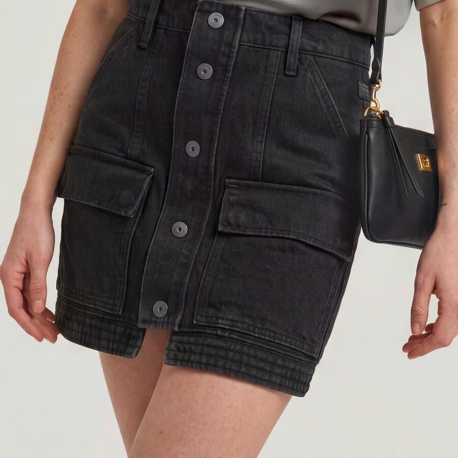 G-Star RAW Short Cargorok Zwart Dames - Foto 3