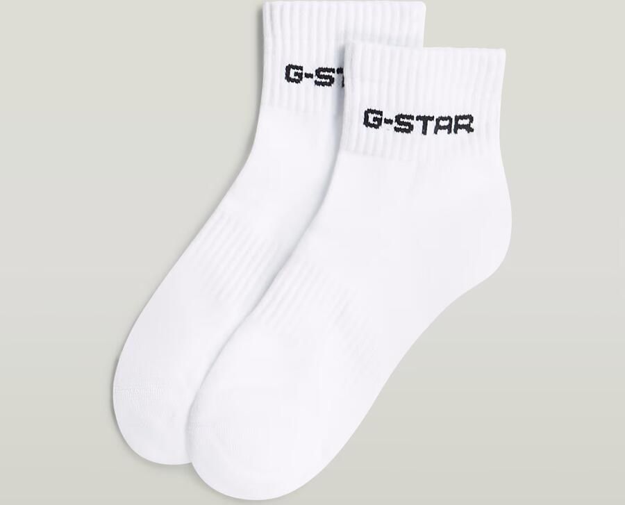 G-Star RAW Short Logo Sokken 3 Paar Meerkleurig Heren - Foto 3