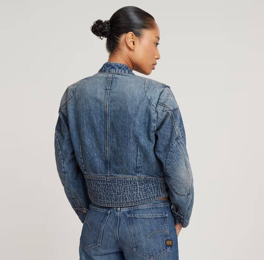 G-Star RAW Short Moto Jack Midden blauw Dames - Foto 3