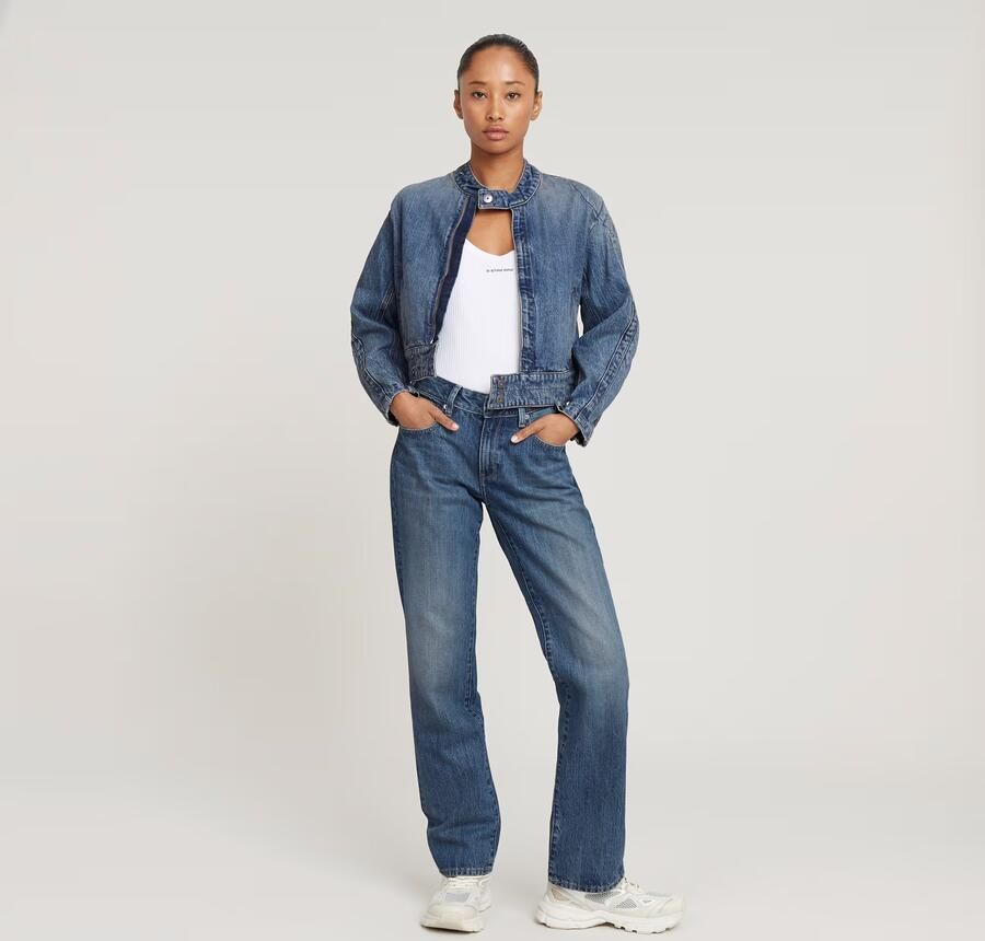 G-Star RAW Short Moto Jack Midden blauw Dames - Foto 7