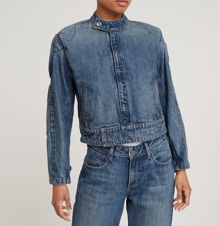 G-Star RAW Short Moto Jack Midden blauw Dames - Foto 5