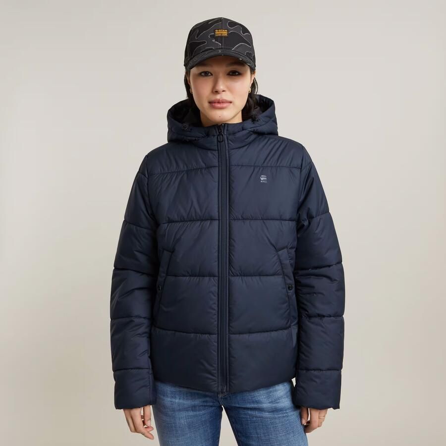 G-Star RAW Short Puffer Donkerblauw Dames