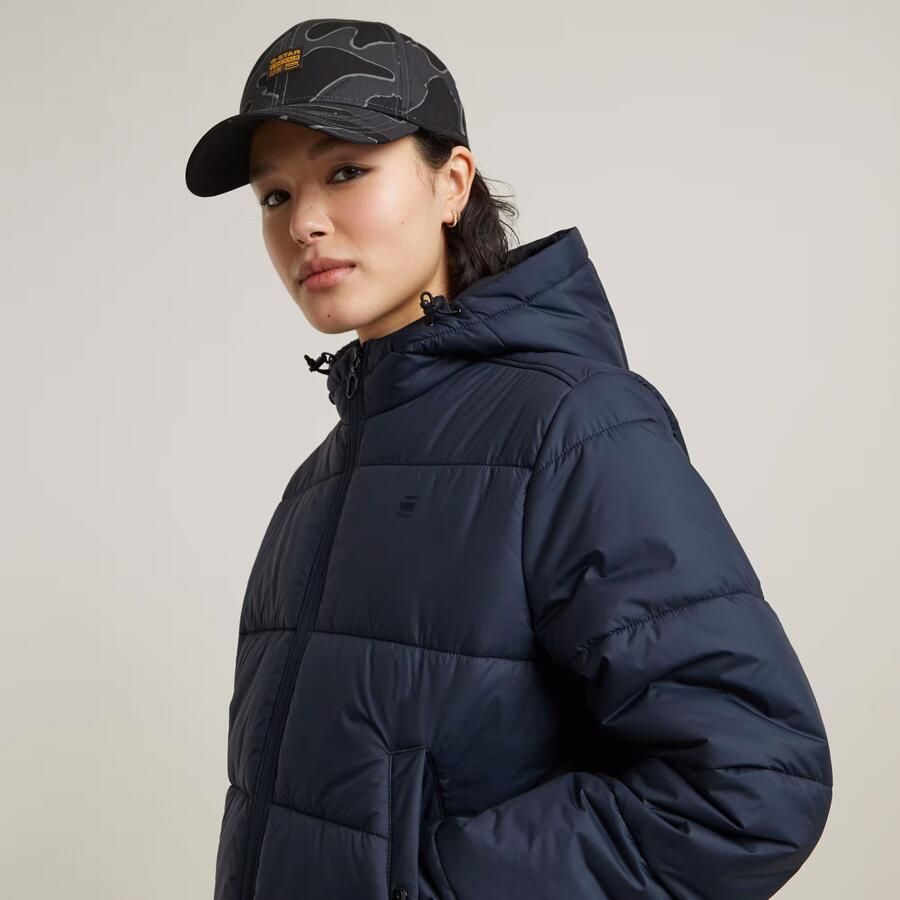 G-Star RAW Short Puffer Donkerblauw Dames - Foto 5