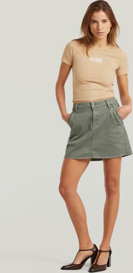 G-Star RAW Short Rok Groen Dames - Foto 5