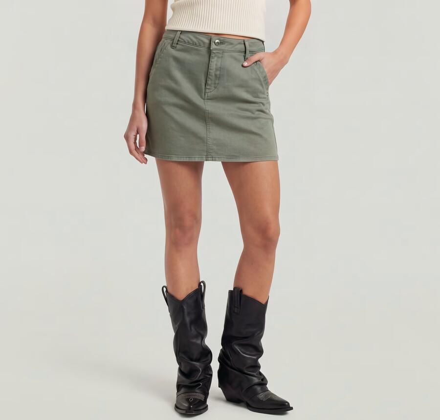 G-Star RAW Short Rok Groen Dames - Foto 5