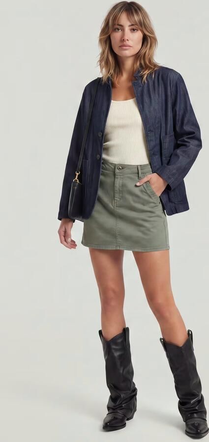 G-Star RAW Short Rok Groen Dames - Foto 6