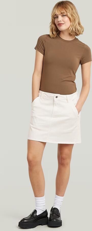 G-Star RAW Short Rok Wit Dames - Foto 6