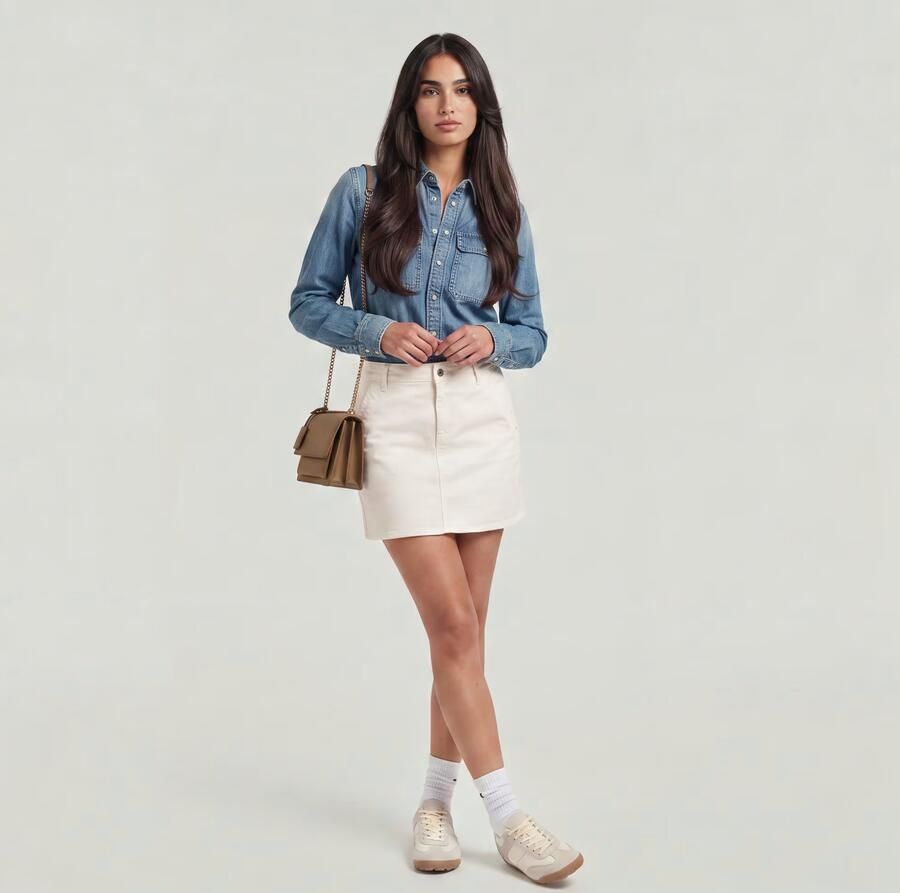 G-Star RAW Short Rok Wit Dames - Foto 3