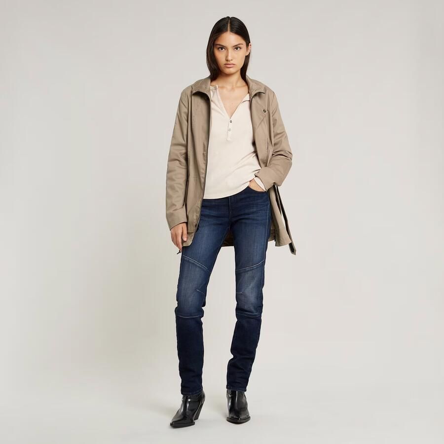 G-Star RAW Short Trenchcoat Beige Dames - Foto 2