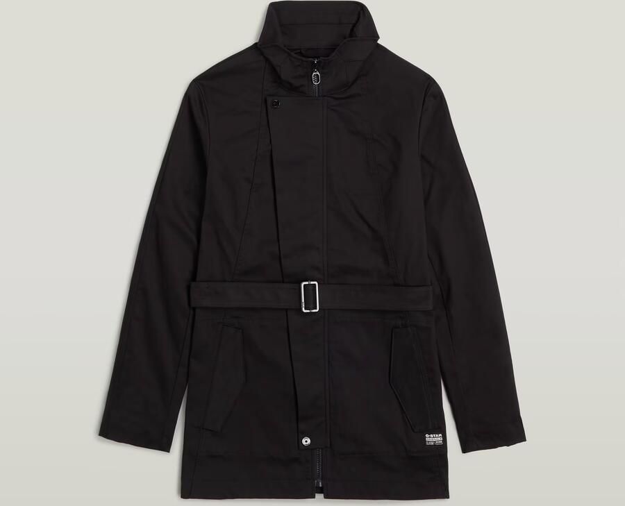 G-Star RAW Short Trenchcoat Zwart Dames - Foto 6