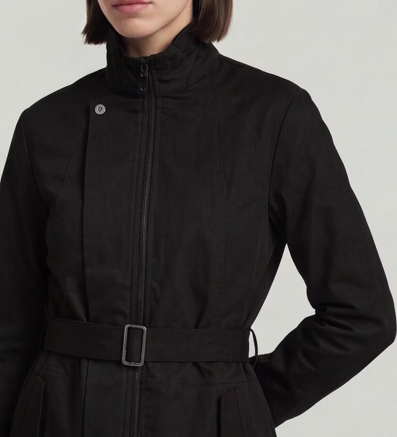 G-Star RAW Short Trenchcoat Zwart Dames - Foto 6