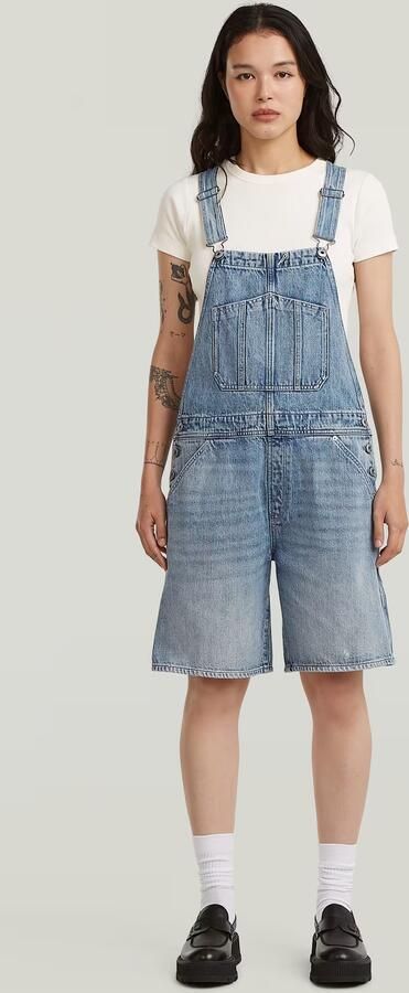 G-Star RAW Short Tuinbroek Lichtblauw Dames - Foto 5