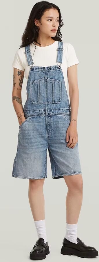 G-Star RAW Short Tuinbroek Lichtblauw Dames - Foto 6