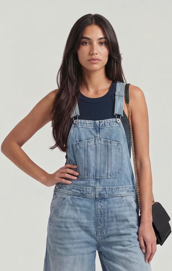 G-Star RAW Short Tuinbroek Lichtblauw Dames - Foto 5