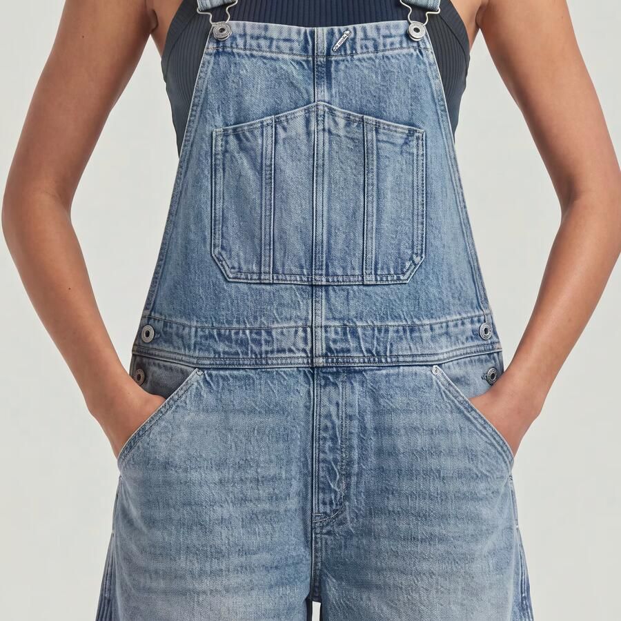G-Star RAW Short Tuinbroek Lichtblauw Dames - Foto 3