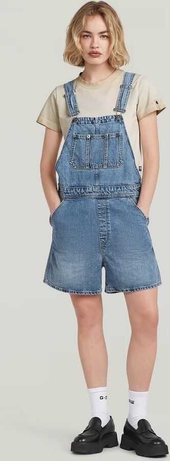 G-Star RAW Short Tuinbroek Midden blauw Dames - Foto 5