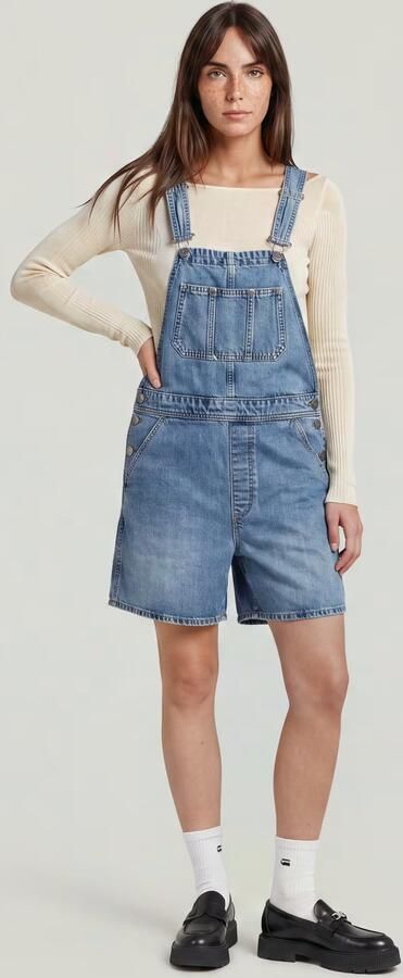 G-Star RAW Short Tuinbroek Midden blauw Dames - Foto 6