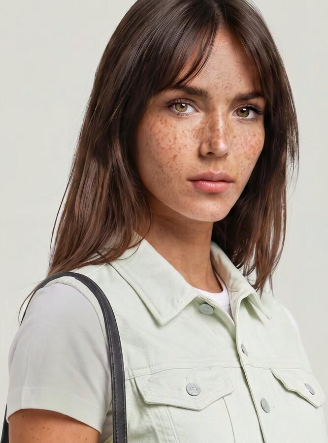 G-Star RAW Shrunken Vest Groen Dames - Foto 5
