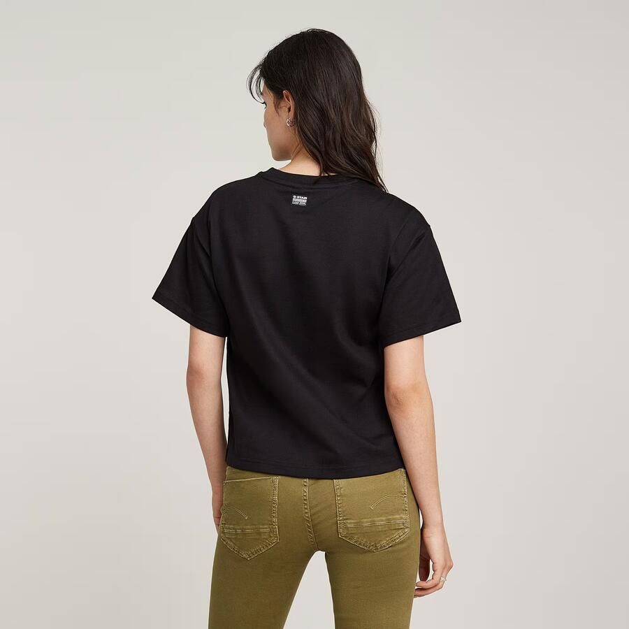G-Star RAW Side Buttons Relaxed Top Zwart Dames