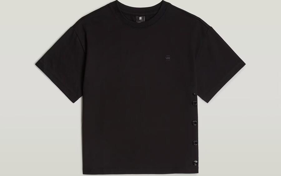 G-Star RAW Side Buttons Relaxed Top Zwart Dames - Foto 6