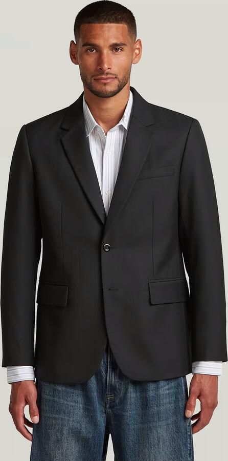 G-Star RAW Single Breasted Blazer Zwart Heren
