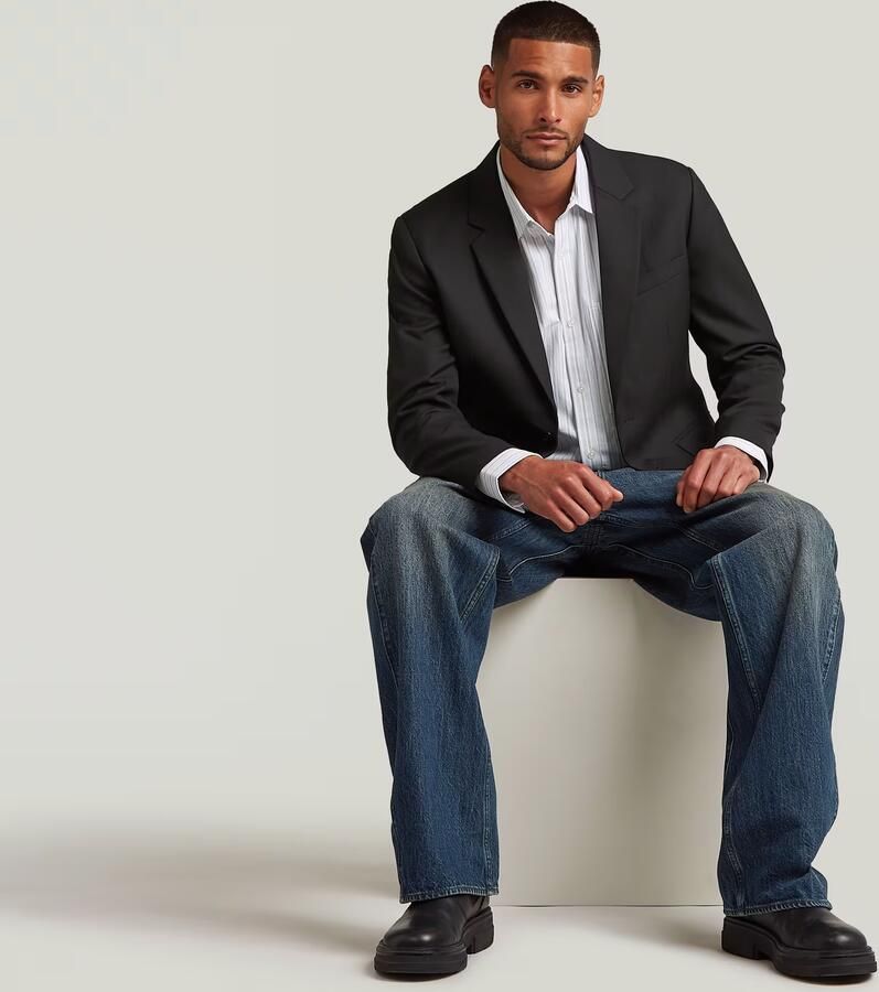 G-Star RAW Single Breasted Blazer Zwart Heren - Foto 4