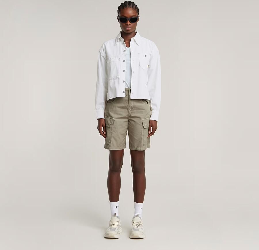G-Star RAW Skater Cargo Bermuda Short Beige Dames - Foto 5