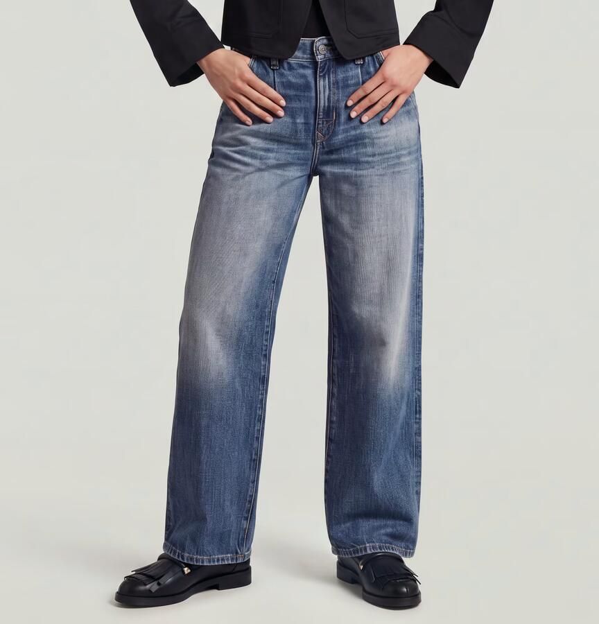 G-Star RAW Skater Chino High Loose Jeans Midden blauw Dames