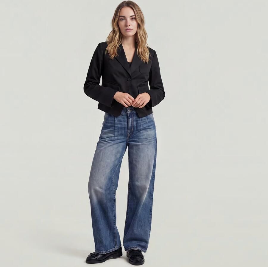 G-Star RAW Skater Chino High Loose Jeans Midden blauw Dames - Foto 3