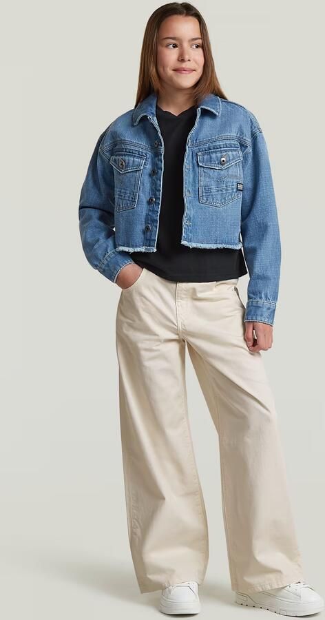 G-Star RAW Skater High Loose Broek voor meisjes Beige meisjes - Foto 7