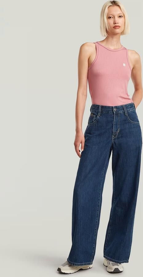 G-Star RAW Skater High Loose Jeans Donkerblauw Dames - Foto 13