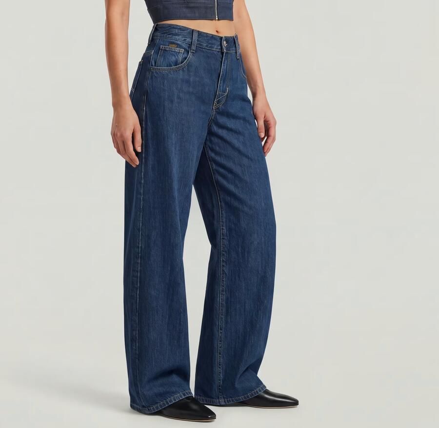 G-Star RAW Skater High Loose Jeans Donkerblauw Dames - Foto 6