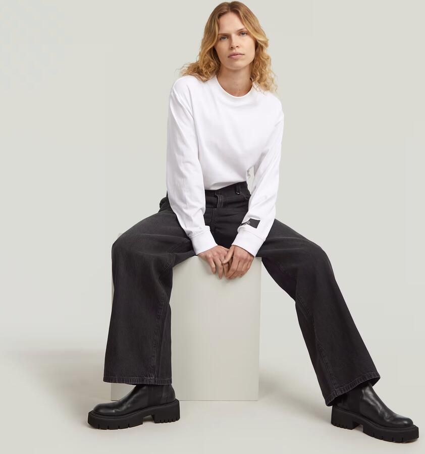 G-Star Raw High loose fit jeans met labeldetail model 'Skater' - Foto 4