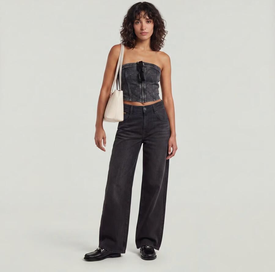 G-Star RAW Skater High Loose Jeans Grijs Dames - Foto 4