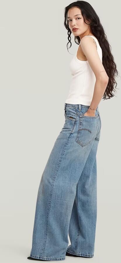 G-Star RAW Skater High Loose Jeans Lichtblauw Dames - Foto 6