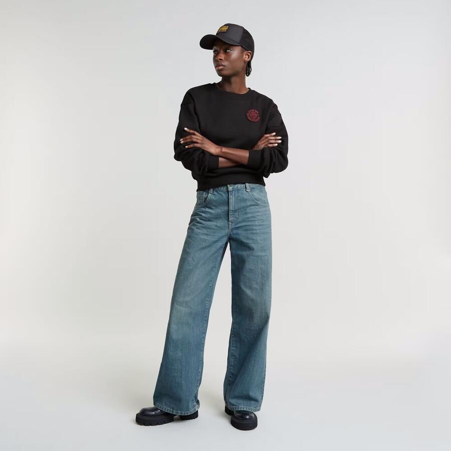 G-Star RAW Skater High Loose Jeans Midden blauw Dames - Foto 3