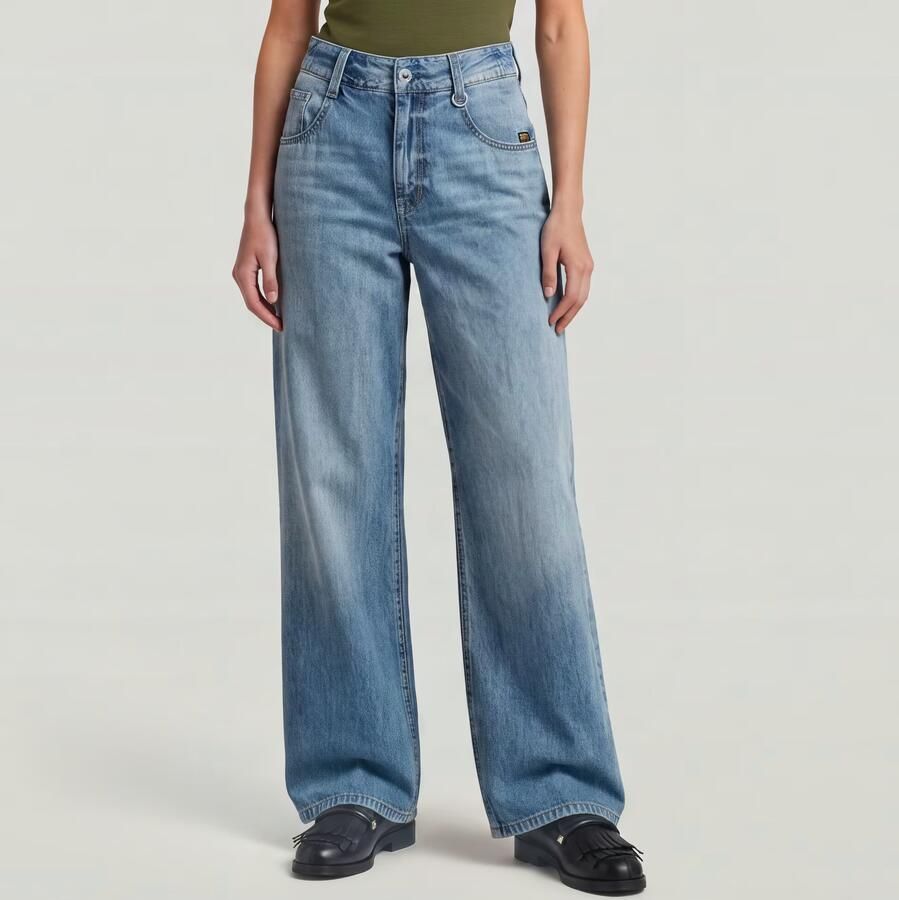 G-Star RAW Skater High Loose Jeans Midden blauw Dames - Foto 4