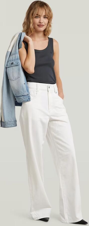 G-Star RAW Skater High Loose Jeans Wit Dames - Foto 7