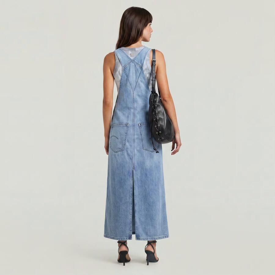 G-Star RAW Skater Maxi Tuinbroekjurk Midden blauw Dames - Foto 3